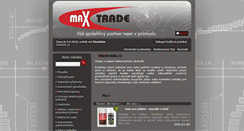 Desktop Screenshot of eshop.maxtrade.cz