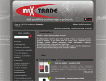 Tablet Screenshot of eshop.maxtrade.cz